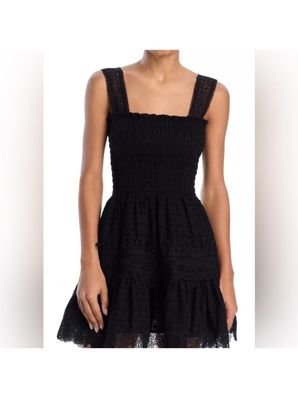 NWT Waimari Black Leah Mini Dress L